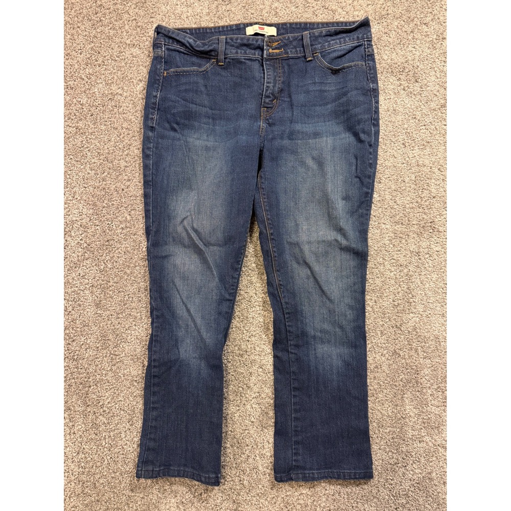 Levis 526 Jeans Womens 16 Medium Blue Slender Boot Wash Denim‎ Pants